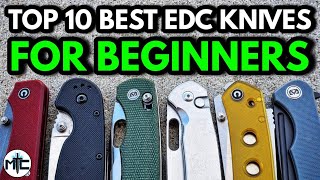 The Top 10 BEST EDC Pocket Knives To Start With  2024 [upl. by Adnamahs]