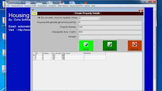 Master Record Entry Desktop Housing Society Management Software [upl. by Lorelei36]