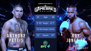 ANTHONY PETTIS VS ROY JONES JR FULL FIGHT GAMEBRED BOXING 4 [upl. by Wernda]