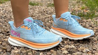 Womens Hoka One One Clifton 9 Airy BlueIce Water [upl. by Zola]