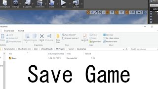 UE4 tutorial Save Game [upl. by Bringhurst]