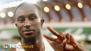 Cravont Charleston SHOCKS Lyles and Coleman for 100m National Title  NBC Sports [upl. by Griggs]