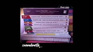 CA foundation books unboxing  ca foundation study material unboxing harshshahaukicai [upl. by Haswell]