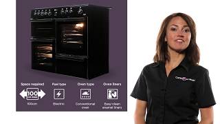 Flavel Milano 100 MLN10CRK Electric Range Cooker  Black  Product Overview  Currys PC World [upl. by Kirit215]