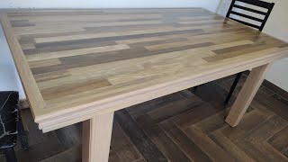 instalación de moldura en mesa de comedor [upl. by Neehsas]