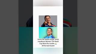 SMRITI MANDHANA WISHING WOMEN T20 WORLD CUP Viral Ytshorts Smritimandhana [upl. by Nolram972]