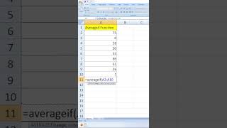 How to use Averageif formula  Excel Tips amp Tricks shorts [upl. by Andersen]