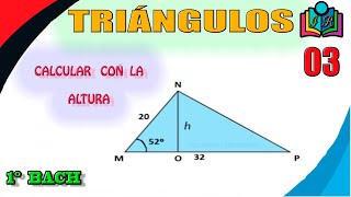 TEMA 4  👉 ESTRATEGIA DE LA ALTURA para resolver TRIÁNGULOS OBLICUÁNGULOS [upl. by Coral955]