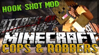 Minecraft ATTACK ON TITAN HOOK MOD Modded Cops and Robbers [upl. by Goodard697]