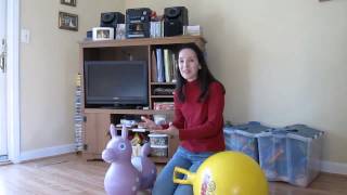 Gymnic Hop 45 amp Rody Inflatable Horse [upl. by Ahseryt]