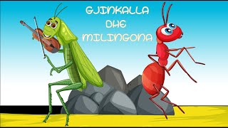 Gjinkalla dhe milingona  Perralla shqip  Ant and Grasshopper KanaliDiell [upl. by Alyss]