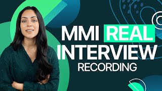 Real MMI Example Medicine Interviews [upl. by Sherfield]