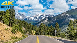 Rocky Mountain National Park 4K  Estes Park to Grand Lake  Trail Ridge Road Complete Scenic Drive [upl. by Adnimra]