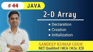 Two D Array in Java Multidimensional Array  Two dimensional array in Java  Java Programming [upl. by Enecnarf]