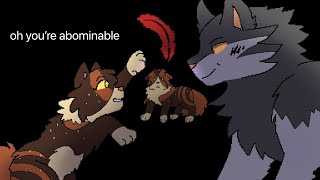 hermit the frog  spottedleaf amp thistleclaw pmv warrior cats [upl. by Eittik]