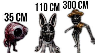 ZOONOMALY Monsters Size Comparison [upl. by Liahus]