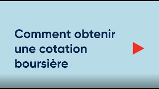 Comment obtenir une cotation boursière [upl. by Nylirehc]