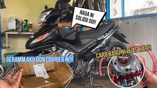 LC5S Sarung Carb Terbaruu PWK by ESR ⚡️ amp Raga VELOZI SOLID 🔥 Kena naya dgn Courier 😭 Kotak Kemek [upl. by Yroc]