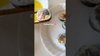 ASMR leftover KIMBAP HACK 🎀 kimbap foodhacks koreanfood [upl. by Notlrak]