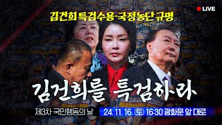 LIVE 국민이 나라의 주인임을 증명할 때까지 제3차국민행동의날 [upl. by Abeu970]