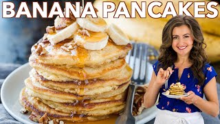 The Best BANANA PANCAKES Recipe [upl. by Lettie776]