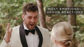 THE BEST Groom Reactions to Their Brides  First Look Compilation [upl. by Neras182]