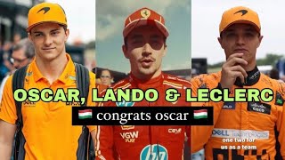 McLaren’s Oscar Piastri amp Lando Norris Comment On Their Race In Hungary [upl. by Judy]