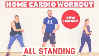 Low impact fat burning cardio workout from home [upl. by Laoj526]