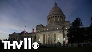 Timelapse of Arkansas State Capitol during total solar eclipse [upl. by Witcher]