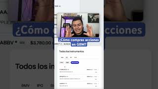 ¿Cómo comprar acciones con GBM trading acciones bolsadevalores gbm finanzas inversiones [upl. by Naraa]