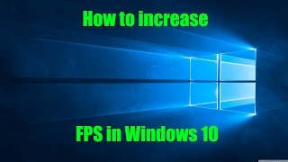 How to increase FPS in Windows 10 Links in description [upl. by Dachi]