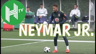 Brazil and Neymar show off tricks and flicks in training [upl. by Atila]