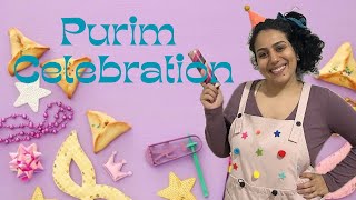 Purim Celebration Learn Hebrew with Tal [upl. by Vtehsta]