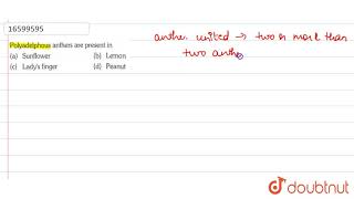 Polyadelphous anthers are present in [upl. by Imray]