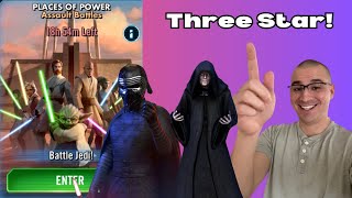 How to three star Places of Power with no GL Sith and 1 Star with SLKR Assault Battle Guide [upl. by Aubrie579]