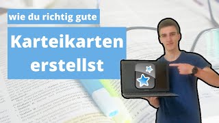 Richtig gute Karteikarten erstellen 2 [upl. by Ees]