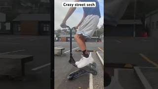 Crazy street sesh streetscooter street crazysesh scootering shorts [upl. by Eiliah416]