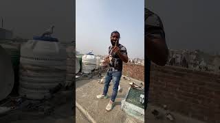 Aik pkda h aaj sehdi ka kabutar gardaan 😂😂😍 pigeon [upl. by Aisatsana271]