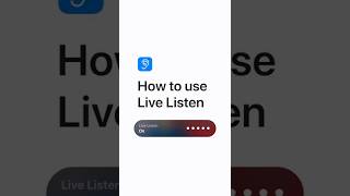 How to use Live Listen — Apple Support [upl. by Barbour]