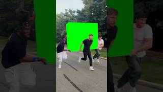 MrBeast Logan Paul and KSI running with the LUNCHLY Box meme  Green Screen [upl. by Annovahs]