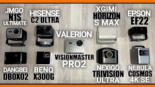 GAME CHANGING 4K Laser Projectors 2024 Valerion Nexigo XGIMI Hisense JMGO Epson Nebula BENQ [upl. by Desireah]