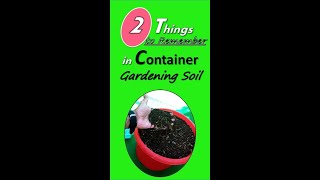 Container gardening soil [upl. by Lesiram755]