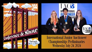 NAA Conference amp Show 2024 International Junior Auctioneer Championship IJAC [upl. by Jolanta745]