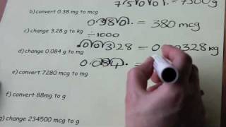 Metric unit conversion 2  exercises [upl. by Chlori]