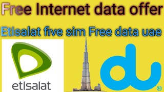 how to get free data full😜 speed etisalat five sim free gb data infomisk6093 [upl. by Vale]