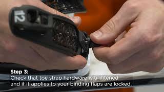 How To Check Your Snowboard Bindings Before Riding  Union Binding Company [upl. by Botzow89]