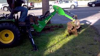 John deere 4110 Digging Trench 2 [upl. by Moyra]