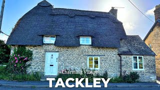 A Quiet Morning Walk Through the Small Idyllic English Village of Tackley  English Countryside [upl. by Elesig]