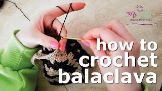 Easy Crochet Balaclava Pattern  DIY How to make balaclava  Beginner  Made in the moment  howto [upl. by Guido]