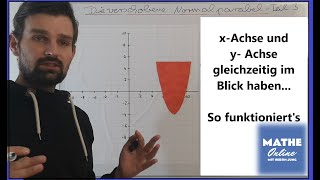 Normalparabel verschieben xAchse und yAchse [upl. by Queridas]